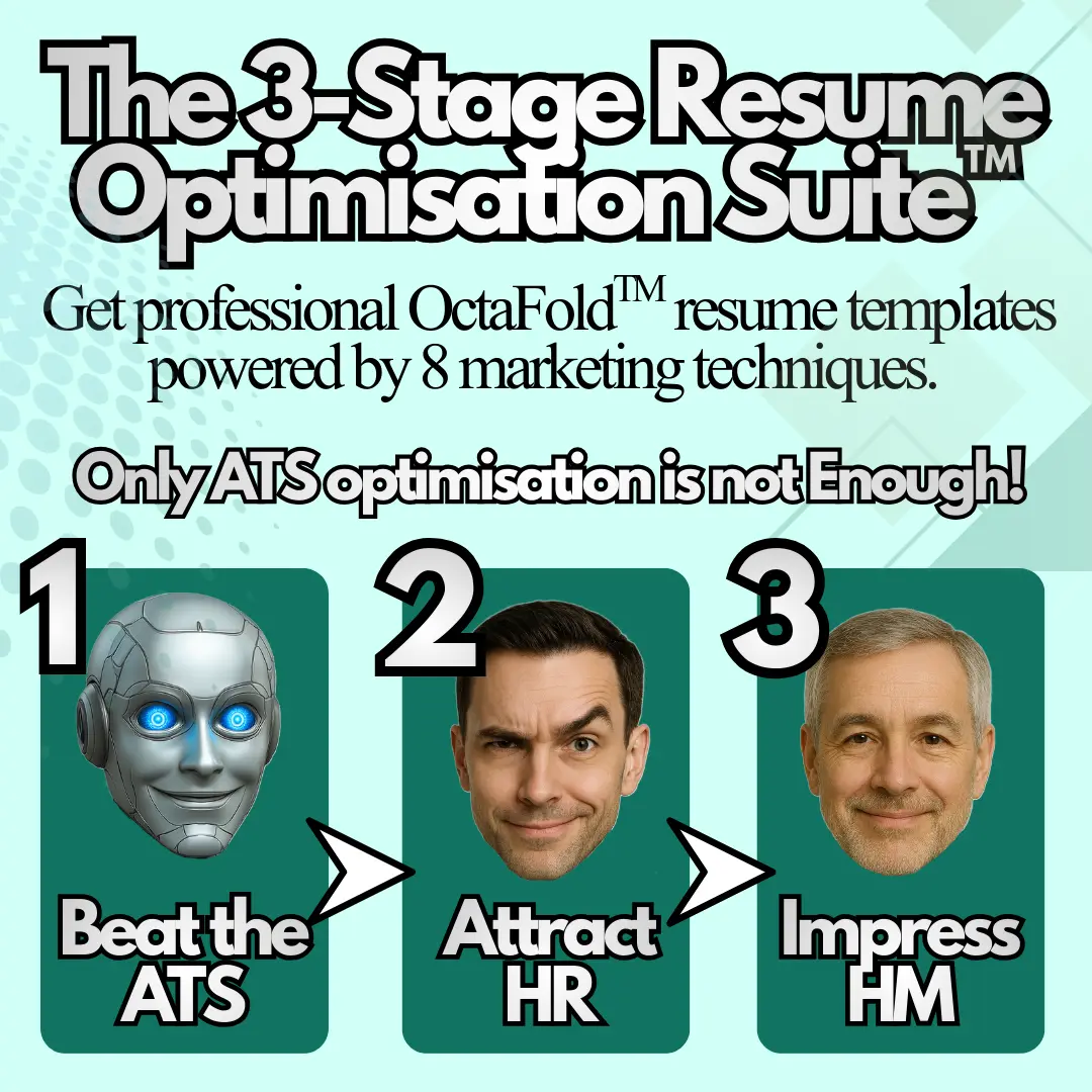 Image for 'The 3-Stage Resume Optimisation Suite™' feature pack.